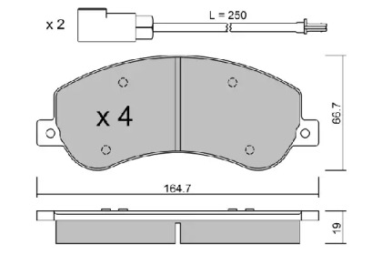 Комплект тормозных колодок AISIN BPFO-1014